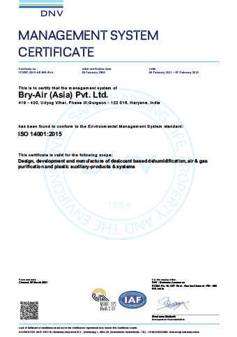 ISO 14001:2015 管理体系认证